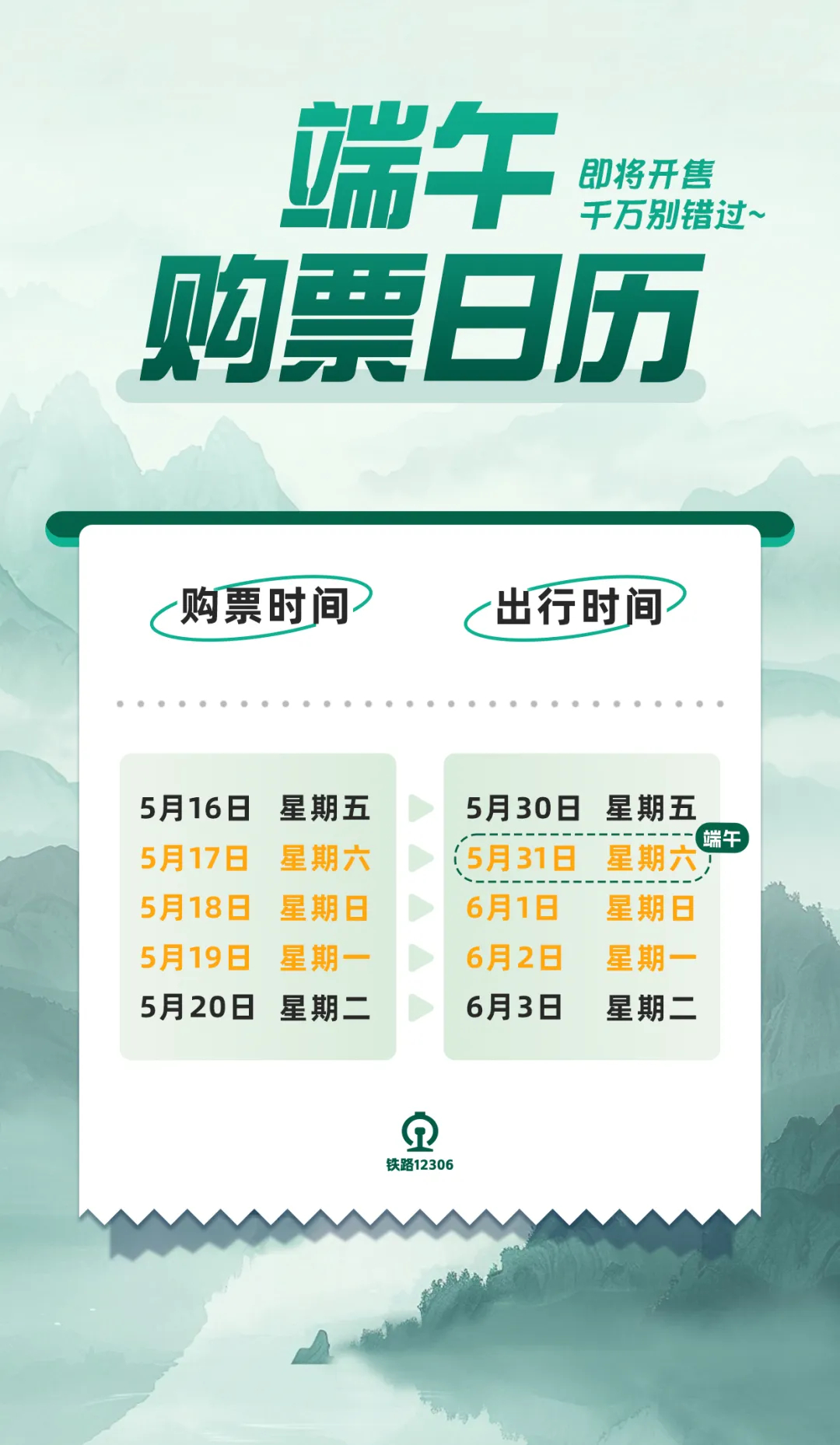 端午假期首日火车票开售，中短途线路成热门
