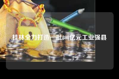桂林全力打造一批300亿元工业强县